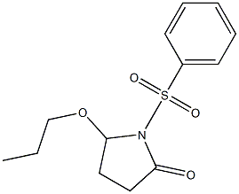 5-Propoxy-1-[(phenyl)sulfonyl]pyrrolidin-2-one 结构式