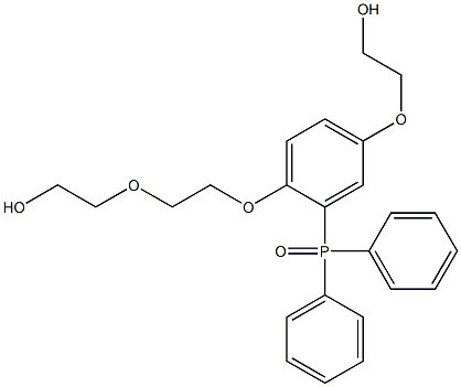 2-[2-[2-(Diphenylphosphinoyl)-4-(2-hydroxyethoxy)phenoxy]ethoxy]ethanol 结构式