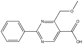 2-Phenyl-4-methoxymethylpyrimidine-5-carboxylic acid 结构式