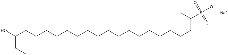 20-Hydroxydocosane-2-sulfonic acid sodium salt 结构式
