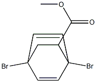 1,4-Dibromobicyclo[2.2.2]octa-2,5-diene-7-carboxylic acid methyl ester 结构式