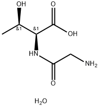 Glycyl-DL-threonine hydrate 结构式