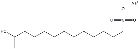 12-Hydroxytridecane-1-sulfonic acid sodium salt 结构式