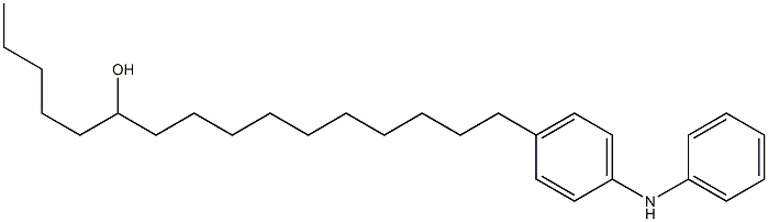 4-(11-Hydroxyhexadecyl)phenylphenylamine 结构式