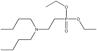 2-(Dibutylamino)ethylphosphonic acid diethyl ester 结构式