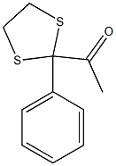 2-Phenyl-2-acetyl-1,3-dithiolane 结构式