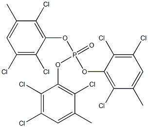 Phosphoric acid tris(2,3,6-trichloro-5-methylphenyl) ester 结构式