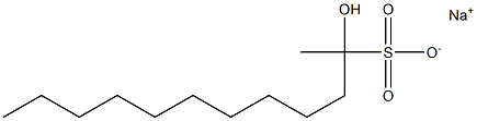 2-Hydroxydodecane-2-sulfonic acid sodium salt 结构式