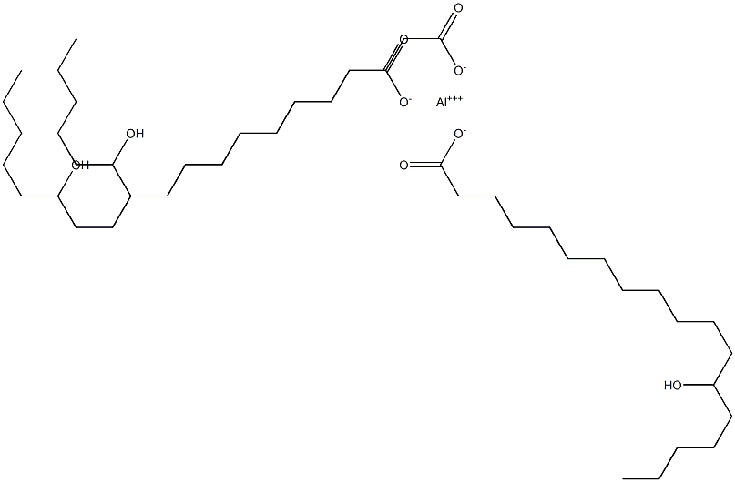 Tris(13-hydroxystearic acid)aluminum salt 结构式