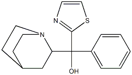 (Quinuclidin-2-yl)phenyl(2-thiazolyl)methanol 结构式