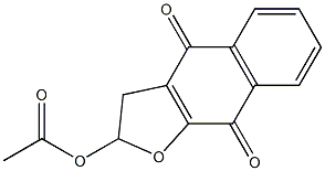 2-Acetoxy-2,3-dihydronaphtho[2,3-b]furan-4,9-dione 结构式