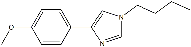 1-Butyl-4-(4-methoxyphenyl)-1H-imidazole 结构式