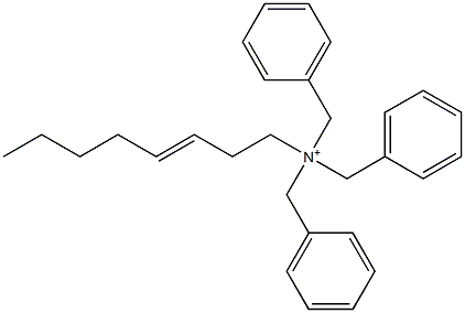 (3-Octenyl)tribenzylaminium 结构式