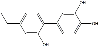 4'-Ethyl-1,1'-biphenyl-2',3,4-triol 结构式