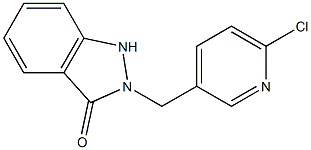 2-[(6-Chloro-3-pyridinyl)methyl]-1H-indazol-3(2H)-one 结构式