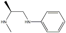 [S,(+)]-N'-Methyl-N-phenyl-1,2-propanediamine 结构式