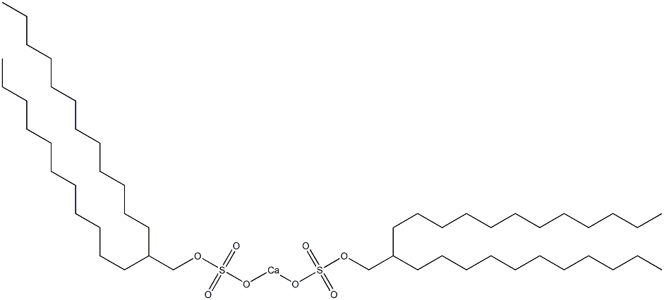 Bis(2-undecyltetradecyloxysulfonyloxy)calcium 结构式