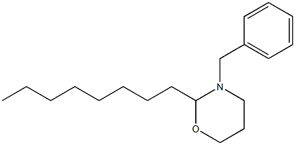 2-Octyl-3-benzyltetrahydro-2H-1,3-oxazine 结构式
