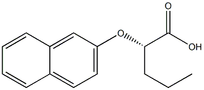 [S,(-)]-2-(2-Naphtyloxy)valeric acid 结构式