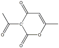 3-Acetyl-2,4-dihydro-2,4-dioxo-6-methyl-3H-pyran-3-ide 结构式