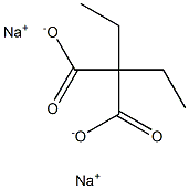 2,2-Diethylmalonic acid disodium salt 结构式