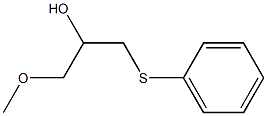1-Methoxy-3-(phenylthio)propan-2-ol 结构式