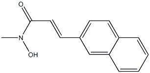 (E)-3-(2-Naphthalenyl)-N-methyl-2-propenehydroxamic acid 结构式