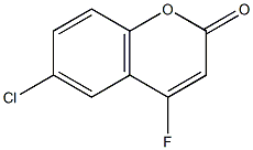 6-Chloro-4-fluorocoumarin 结构式