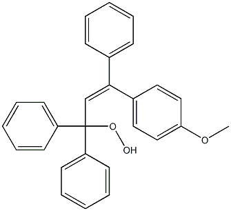 3-(4-Methoxyphenyl)-1,1,3-triphenyl-1-hydroperoxy-2-propene 结构式