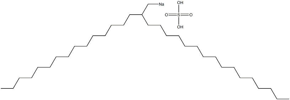 Sulfuric acid 2-pentadecyloctadecyl=sodium salt 结构式