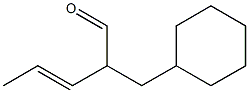 3-Cyclohexyl-2-(1-propenyl)propanal 结构式