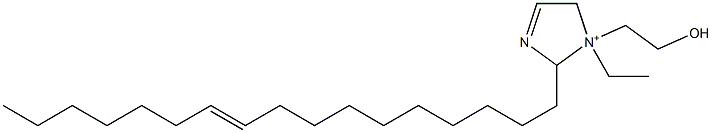 1-Ethyl-2-(10-heptadecenyl)-1-(2-hydroxyethyl)-3-imidazoline-1-ium 结构式