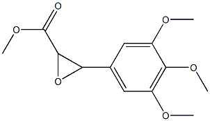 3-(3,4,5-Trimethoxyphenyl)-2-oxiranecarboxylic acid methyl ester 结构式