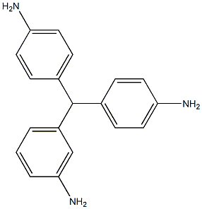 (3-Aminophenyl)bis(4-aminophenyl)methane 结构式