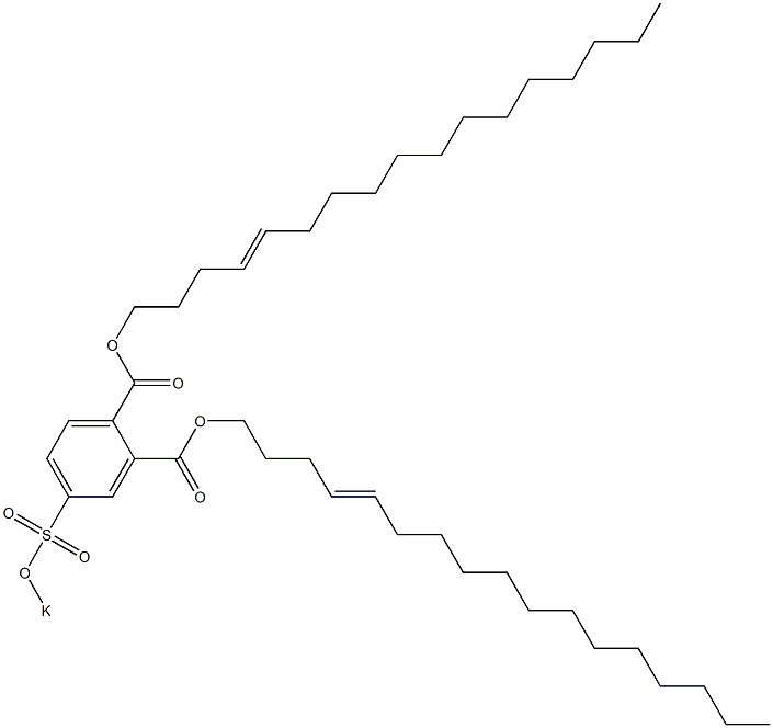 4-(Potassiosulfo)phthalic acid di(4-heptadecenyl) ester 结构式