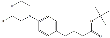 4-[Bis(2-chloroethyl)amino]benzenebutyric acid tert-butyl ester 结构式