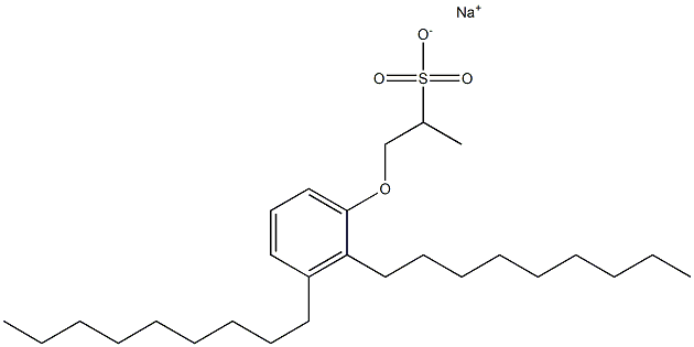 1-(2,3-Dinonylphenoxy)propane-2-sulfonic acid sodium salt 结构式