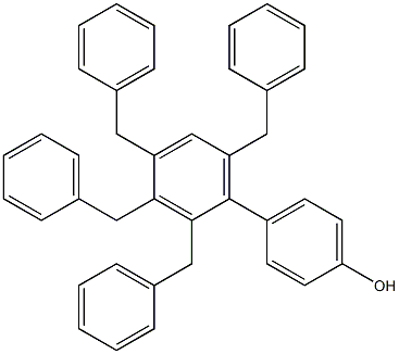 4-(2,3,4,6-Tetrabenzylphenyl)phenol 结构式