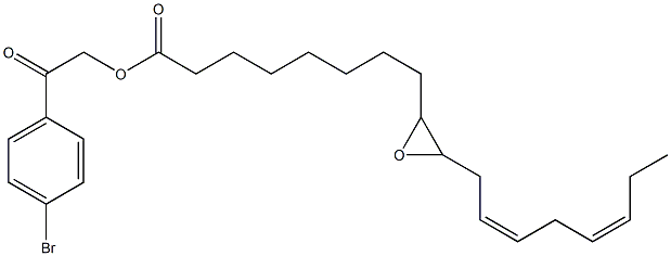 (12Z,15Z)-9,10-Epoxy-12,15-octadecadienoic acid 2-(4-bromophenyl)-2-oxoethyl ester 结构式