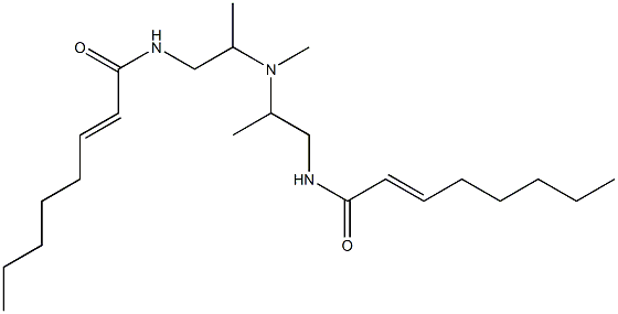 N,N'-[Methyliminobis(2-methyl-2,1-ethanediyl)]bis(2-octenamide) 结构式