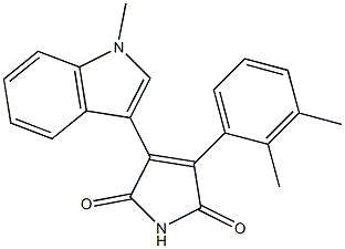 3-(1-Methyl-1H-indol-3-yl)-4-(2,3-dimethylphenyl)-1H-pyrrole-2,5-dione 结构式