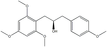 [R,(+)]-1-(p-Methoxyphenyl)-3-(2,4,6-trimethoxyphenyl)-2-propanol 结构式