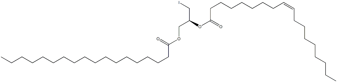 [S,(-)]-3-Iodo-1,2-propanediol 2-oleate 1-stearate 结构式