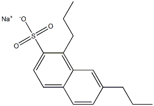 1,7-Dipropyl-2-naphthalenesulfonic acid sodium salt 结构式
