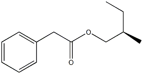 (-)-Phenylacetic acid (R)-2-methylbutyl ester 结构式