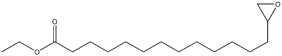 14,15-Epoxypentadecanoic acid ethyl ester 结构式