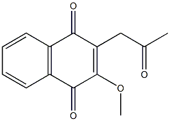 3-Methoxy-2-acetonyl-1,4-naphthoquinone 结构式