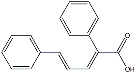 2,5-Diphenyl-2,4-pentadienoic acid 结构式