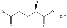 [R,(+)]-2-Hydroxypentanedioic acid zinc salt 结构式