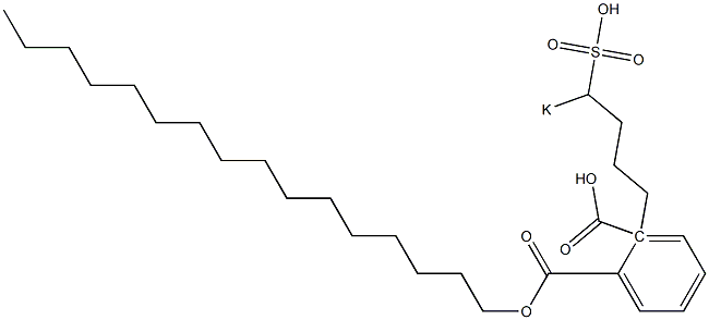 Phthalic acid 1-hexadecyl 2-(4-potassiosulfobutyl) ester 结构式